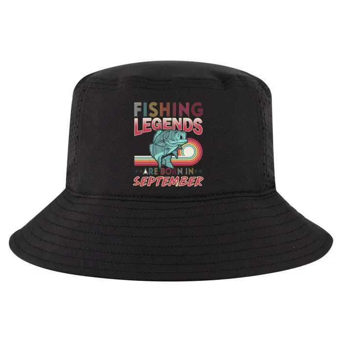 Fishing Legends Are Born In September Cool Comfort Performance Bucket Hat