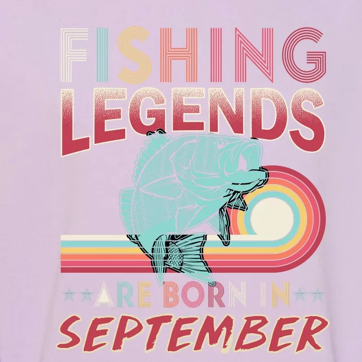 Fishing Legends Are Born In September Garment-Dyed Sweatshirt