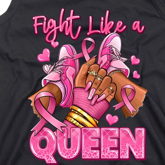 Fight Like A Queen Breast Cancer Support Awareness Tank Top