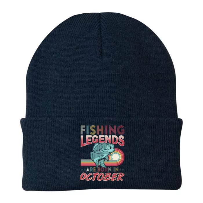 Fishing Legends Are Born In October Knit Cap Winter Beanie