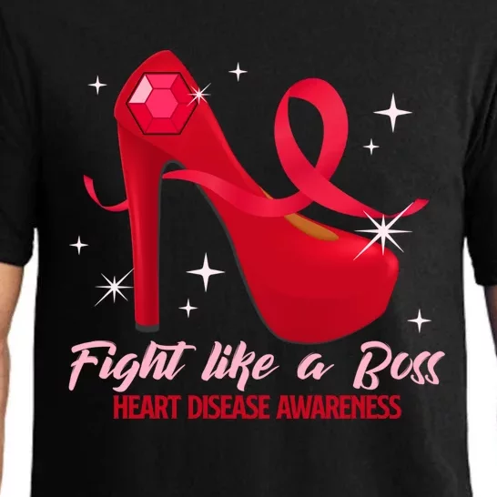 Fight Like A Boss Heart Health Heart Disease Awareness Gift Pajama Set