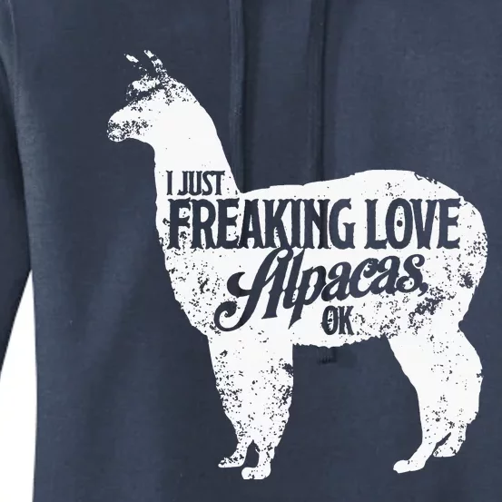 Freaking Love Alpacas Llama Women's Pullover Hoodie