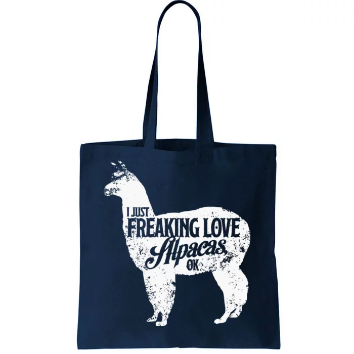 Freaking Love Alpacas Llama Tote Bag