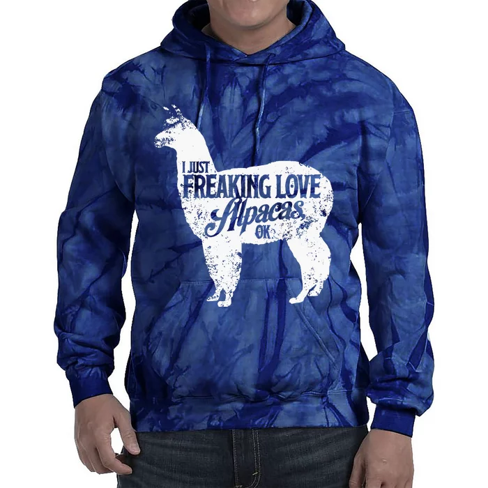 Freaking Love Alpacas Llama Tie Dye Hoodie