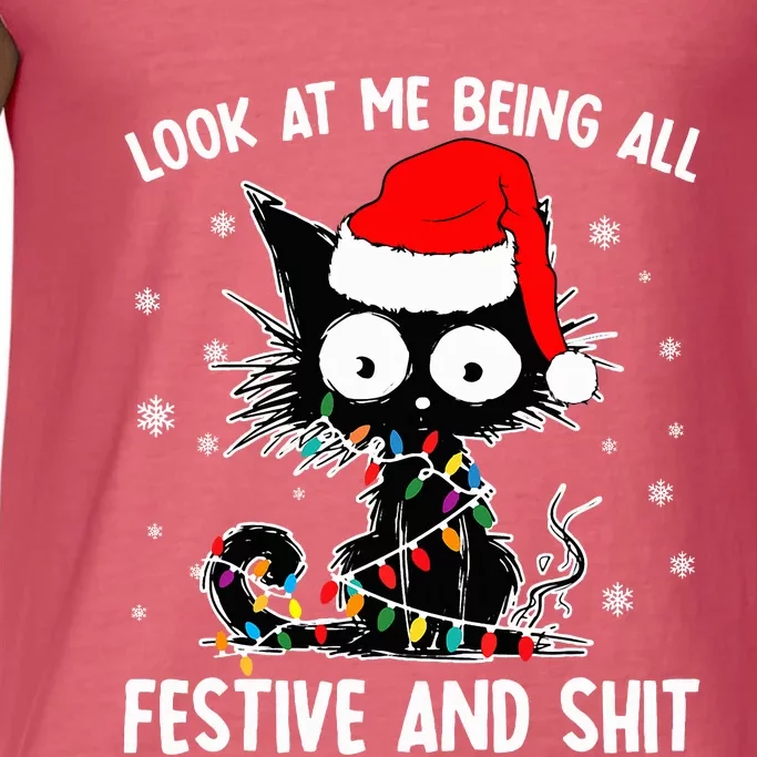 Funny Look At Me Being All Festive And Shits Cat Christmas Comfort Colors® Tank Top