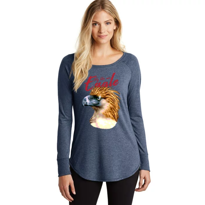 Fly Like An Eagle Women's Perfect Tri Tunic Long Sleeve Shirt