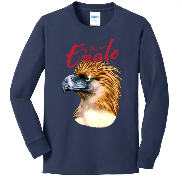 Fly Like An Eagle Kids Long Sleeve Shirt