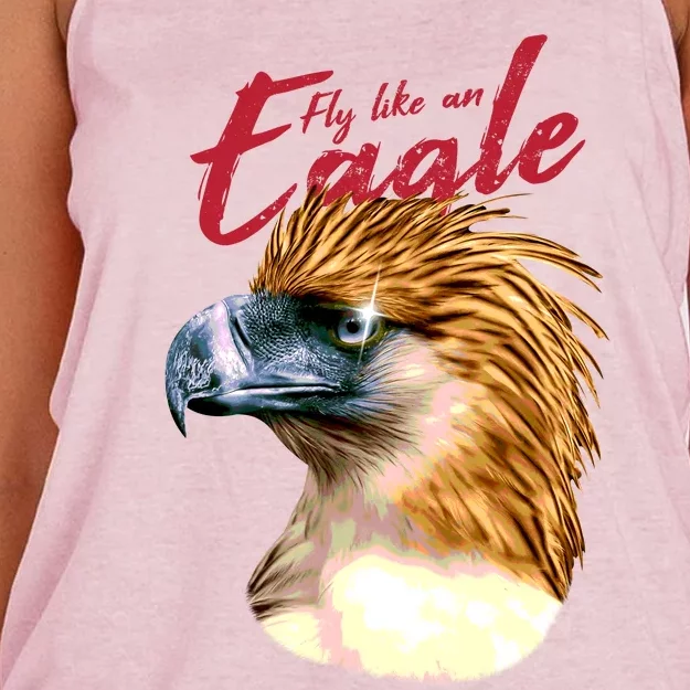 Fly Like An Eagle Women's Knotted Racerback Tank