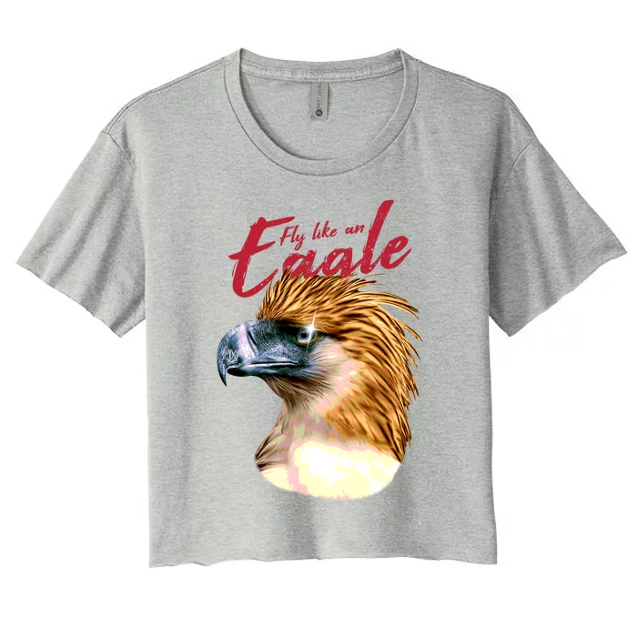 Fly Like An Eagle Women's Crop Top Tee