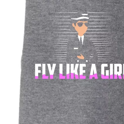 Fly Like A Airline Pilot Aviation Great Gift Doggie 3-End Fleece Hoodie