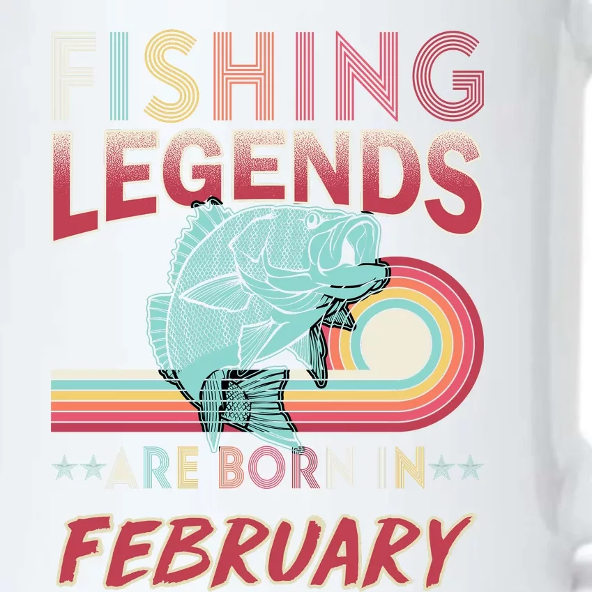 Fishing Legends Are Born In February Black Color Changing Mug