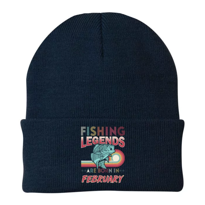 Fishing Legends Are Born In February Knit Cap Winter Beanie