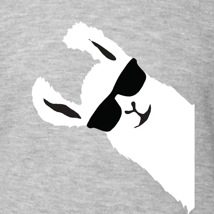 Funny Llama Alpaca With Sunglasses Toddler Sweatshirt