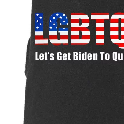 Funny Lgbtq Anti Biden Lets Get Biden To Quit Doggie 3-End Fleece Hoodie