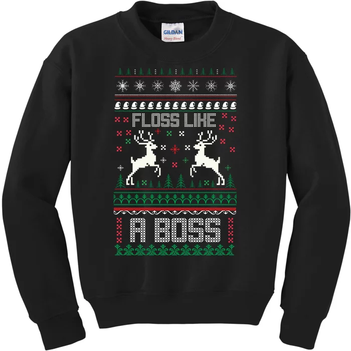 Floss Like A Boss Kids Sweatshirt