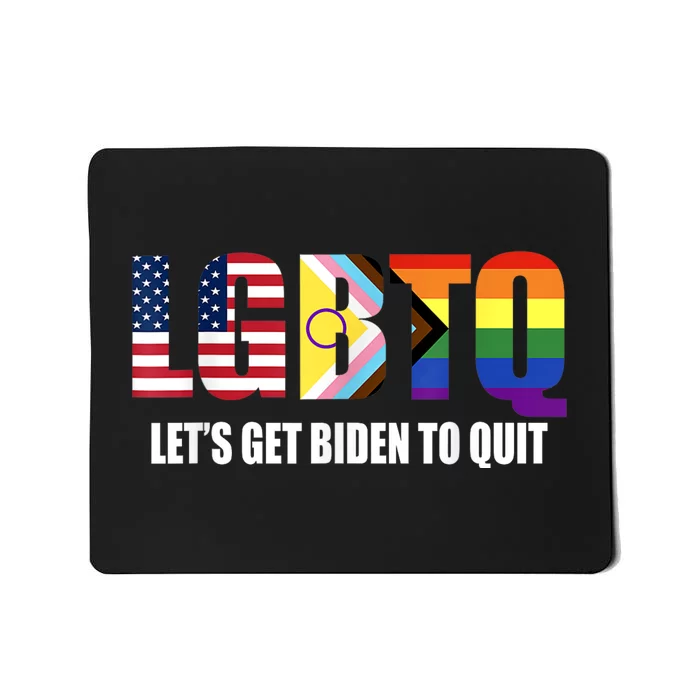 Funny LGBTQ Anti Biden Lets Get Biden To Quite Mousepad