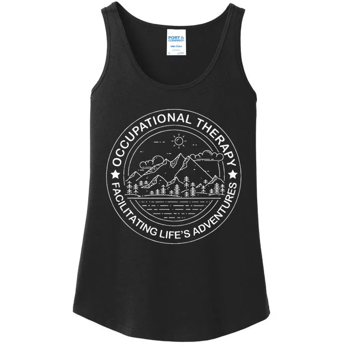 Facilitating Lifes Adventures OT Occupational Therapist Ladies Essential Tank