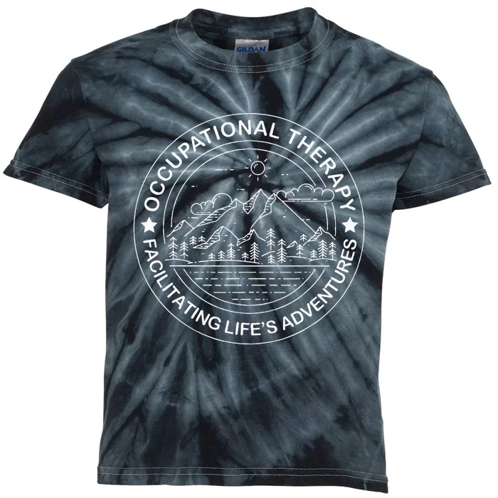 Facilitating Lifes Adventures OT Occupational Therapist Kids Tie-Dye T-Shirt