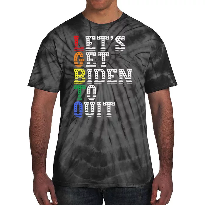 Funny LGBTQ Anti Biden Let's Get Biden To Quite Tie-Dye T-Shirt