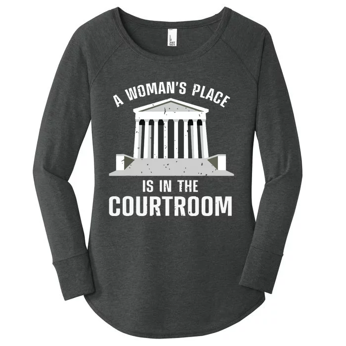 Funny Lawyer Art Women Girls Law Student Female Attorney Women's Perfect Tri Tunic Long Sleeve Shirt