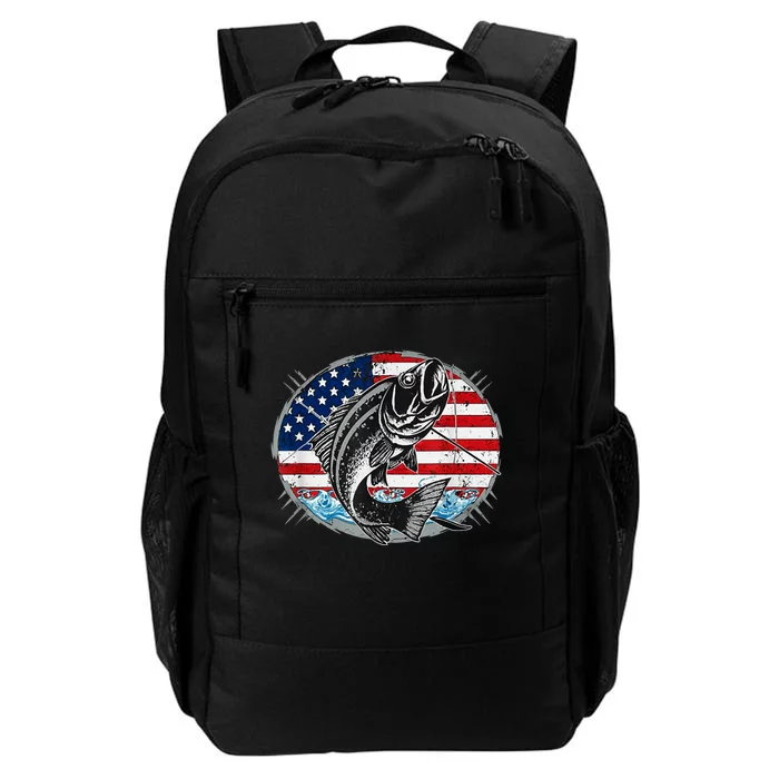 Fishing Lovers + American Flag Daily Commute Backpack