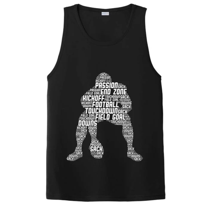 Football Lineman American Football Performance Tank