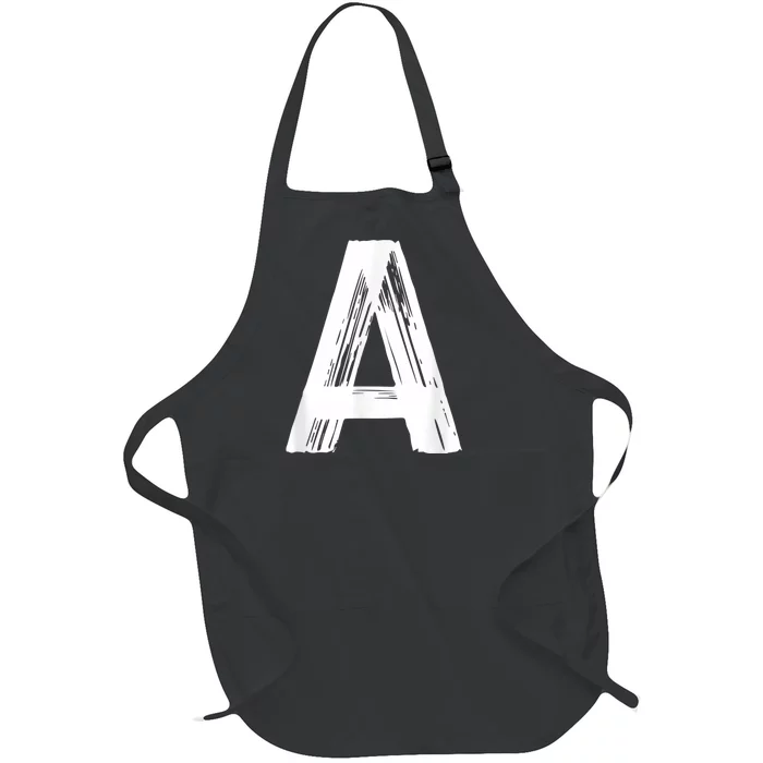 Funny Letter A Halloween Team Groups Costume Matching Full-Length Apron With Pocket