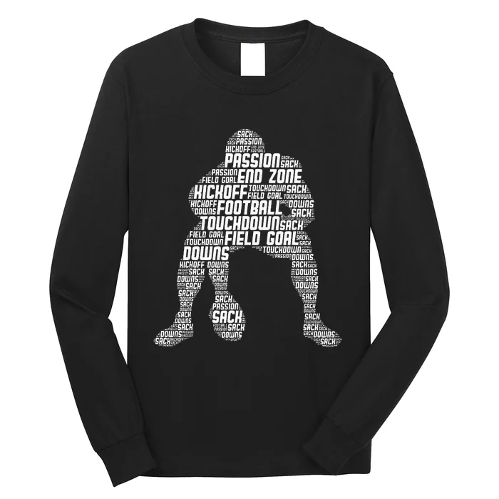 Football Lineman American Football Long Sleeve Shirt