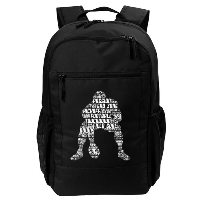 Football Lineman American Football Daily Commute Backpack