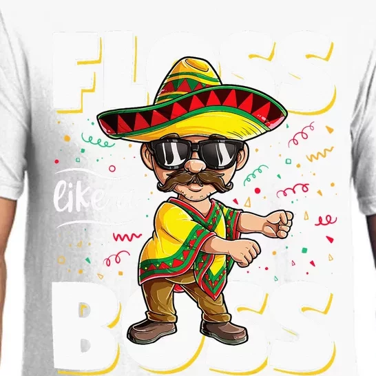 Floss Like A Boss Cinco de Mayo Flossing Mexican Poncho Pajama Set