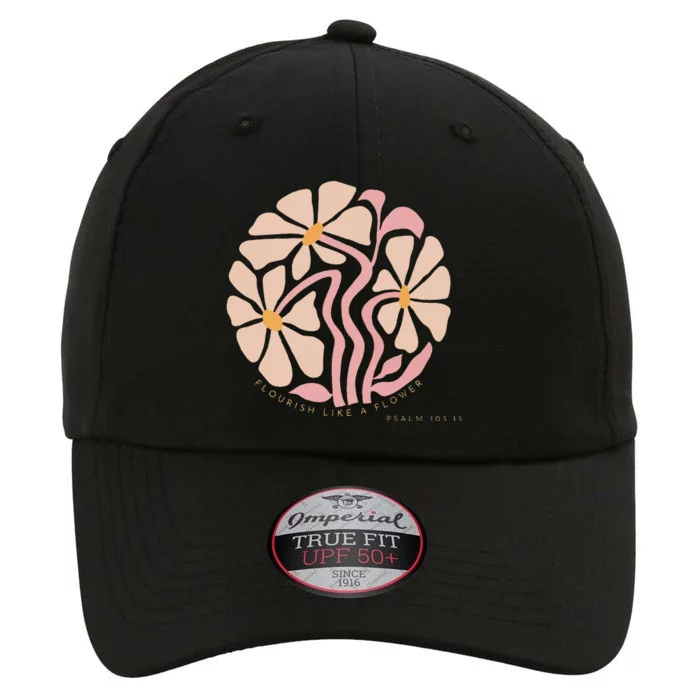 Flourish Like A Flower Retro Boho Christian Floral The Original Performance Cap