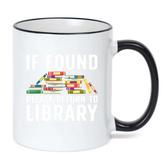 Funny Library Art Librarian Read Novel Lovers Black Color Changing Mug