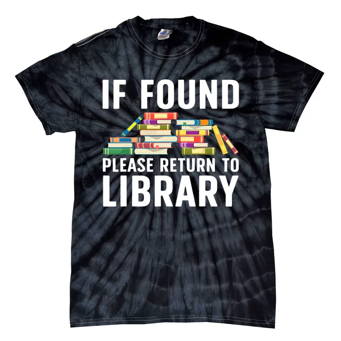 Funny Library Art Librarian Read Novel Lovers Tie-Dye T-Shirt