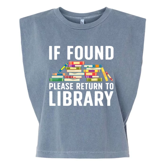 Funny Library Art Librarian Read Novel Lovers Garment-Dyed Women's Muscle Tee