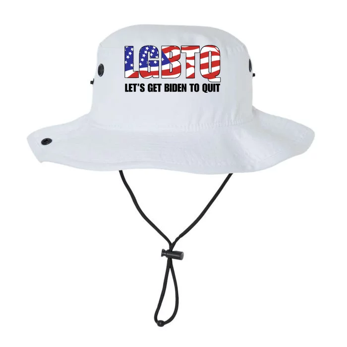 Funny LGBTQ Anti Biden Lets Get Biden To Quite Quote Tee Legacy Cool Fit Booney Bucket Hat