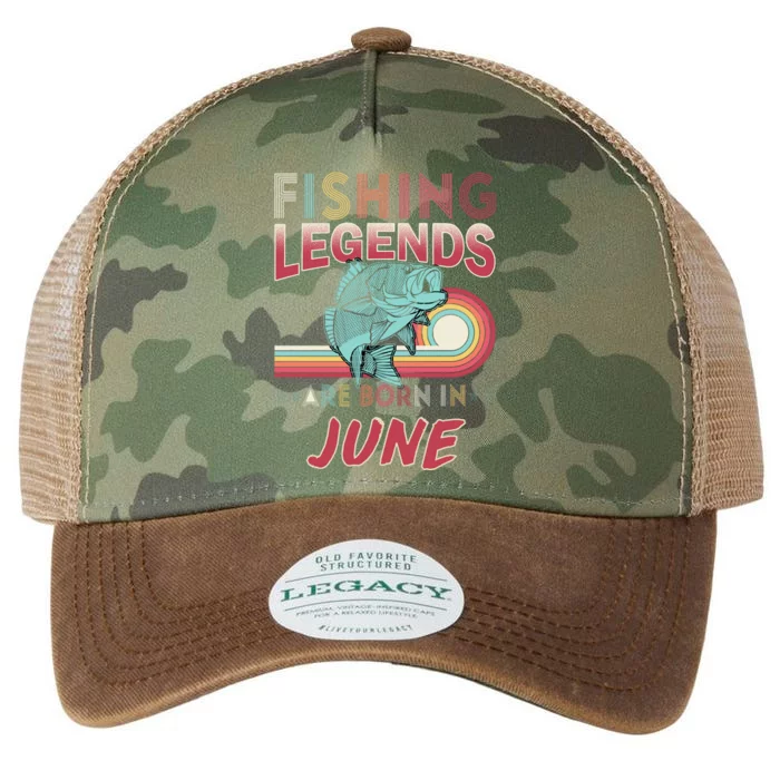 Fishing Legends Are Born In June Legacy Tie Dye Trucker Hat