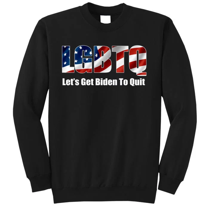 Funny LGBTQ Anti Biden Lets Get Biden To Quite Quote Tee Sweatshirt