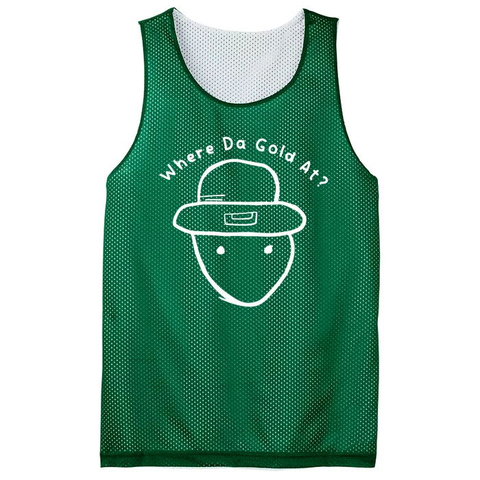 Funny Leprechaun Amateur Sketch Meme St Patricks Day 2024 Mesh Reversible Basketball Jersey Tank