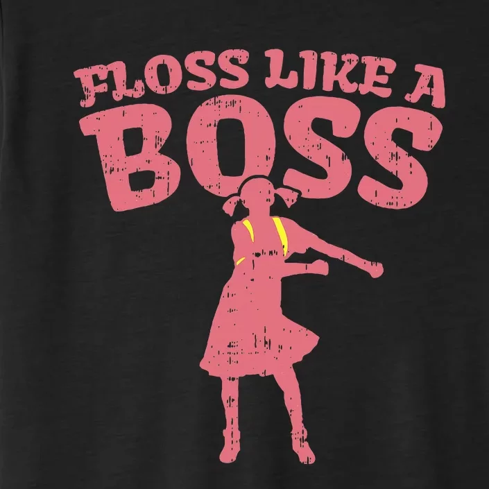 Floss Like A Boss Flossing Dance Girl Pink ChromaSoft Performance T-Shirt