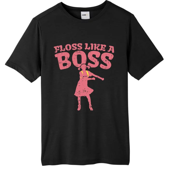 Floss Like A Boss Flossing Dance Girl Pink ChromaSoft Performance T-Shirt