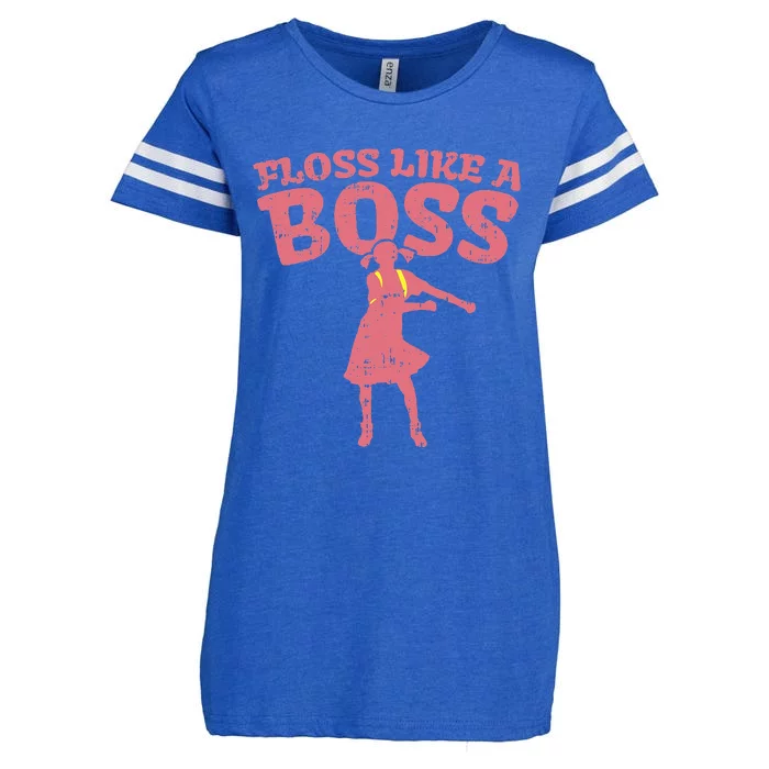 Floss Like A Boss Flossing Dance Girl Pink Enza Ladies Jersey Football T-Shirt