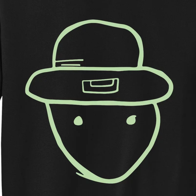 Funny Leprechaun Amateur Sketch Meme St Patricks Day 2024 Tall Sweatshirt