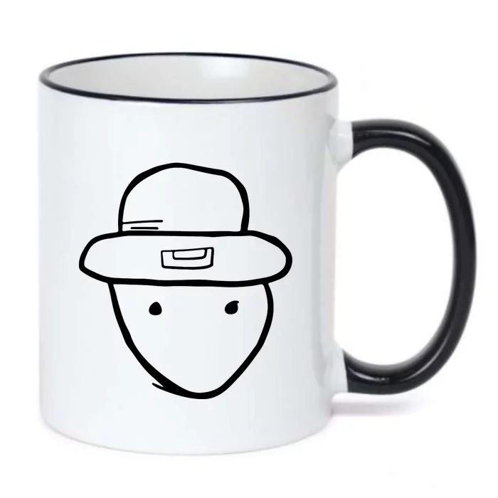 Funny Leprechaun Amateur Sketch Meme St Patricks Day 2024 Black Color Changing Mug