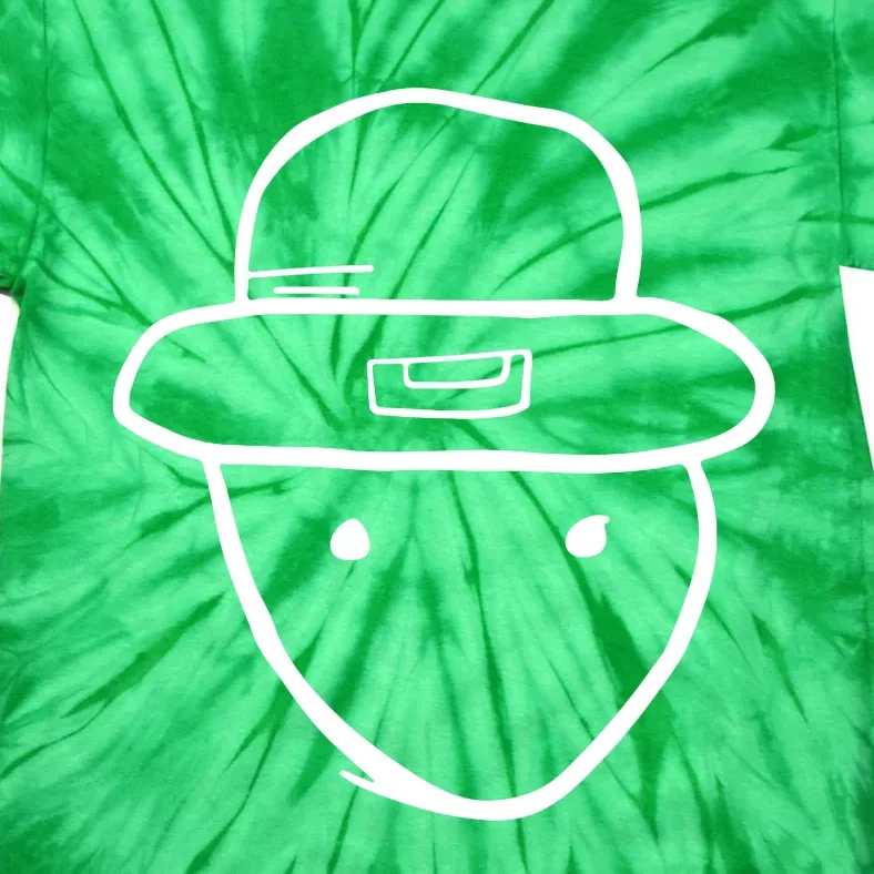 Funny Leprechaun Amateur Sketch Meme St Patricks Day 2024 Tie-Dye T-Shirt