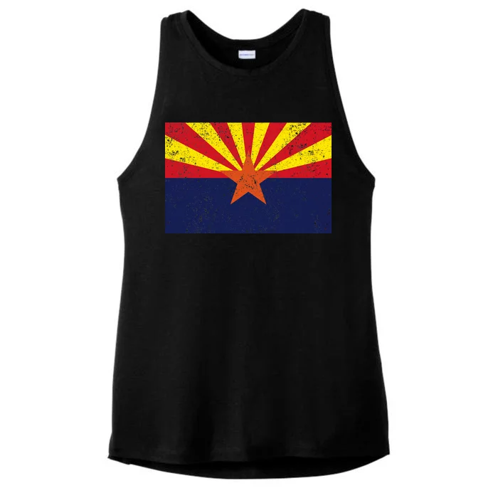 Flag of Arizona Vintage Ladies Tri-Blend Wicking Tank