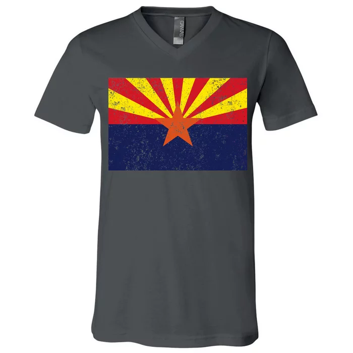 Flag of Arizona Vintage V-Neck T-Shirt