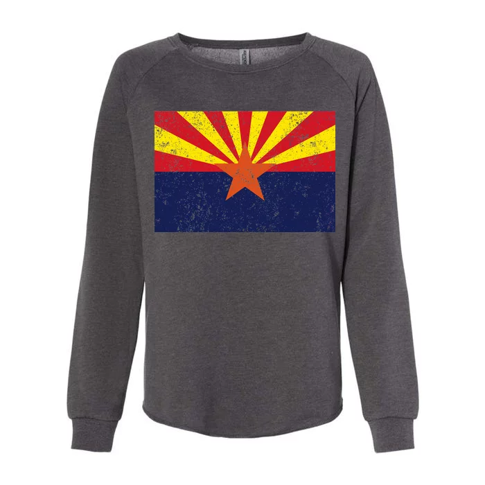 Flag of Arizona Vintage Womens California Wash Sweatshirt