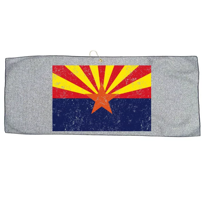 Flag of Arizona Vintage Large Microfiber Waffle Golf Towel