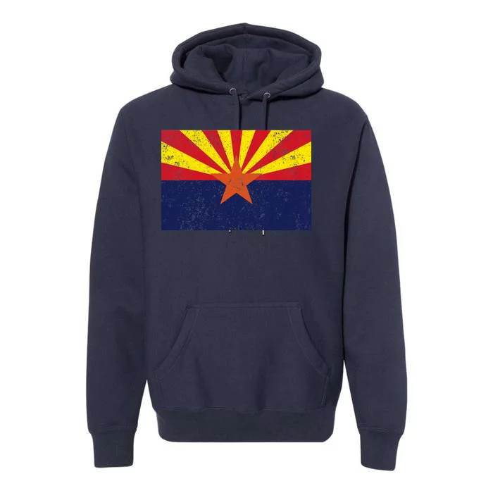 Flag of Arizona Vintage Premium Hoodie