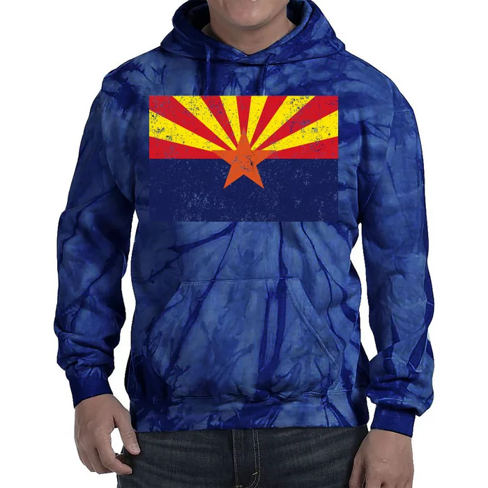 Flag of Arizona Vintage Tie Dye Hoodie